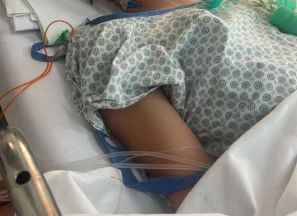 Millena ficou internada por quatro dias no Hospital do Grajaú — Foto: Reprodução/Divulgação