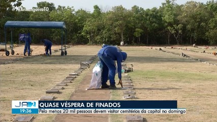 Pelo menos 20 mil pessoas devem visitar cemitérios em Palmas neste domingo (2)