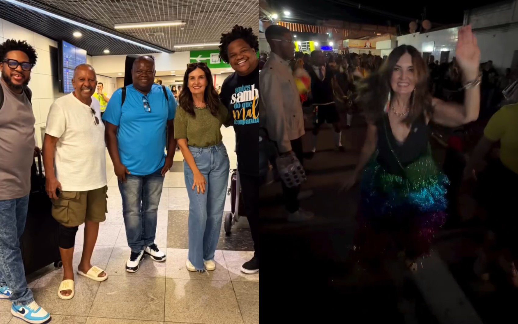 Fátima Bernardes chega a Pernambuco para curtir o carnaval: 'Mala só de fantasia, dois shorts e uma camiseta'