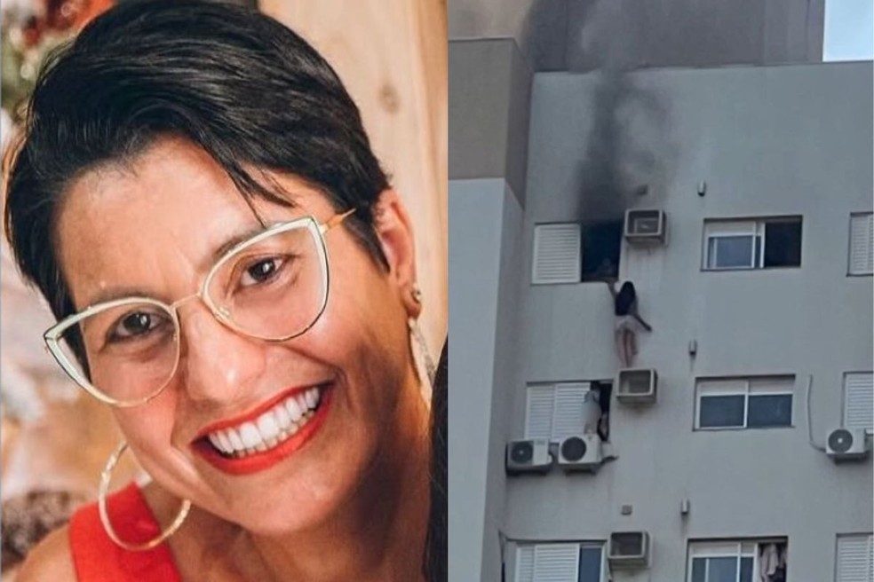 Sueli Vieira acompanha a filha internada em Londrina. — Foto: Reprodução/RPC