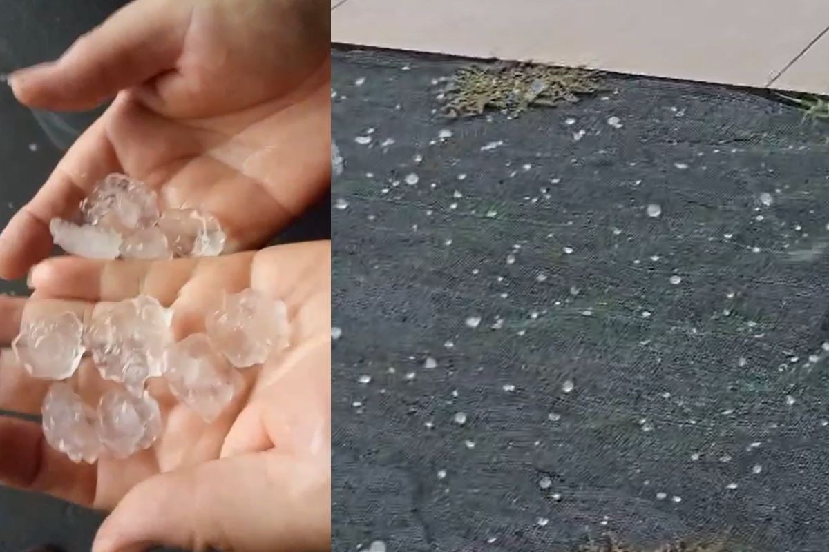 Chuva de granizo, ventos fortes e alagamentos causam transtorno em Campo Grande