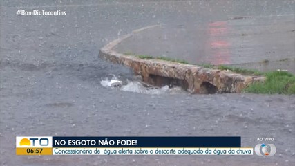 Concessionária explica como deve ser o descarte de água da chuva