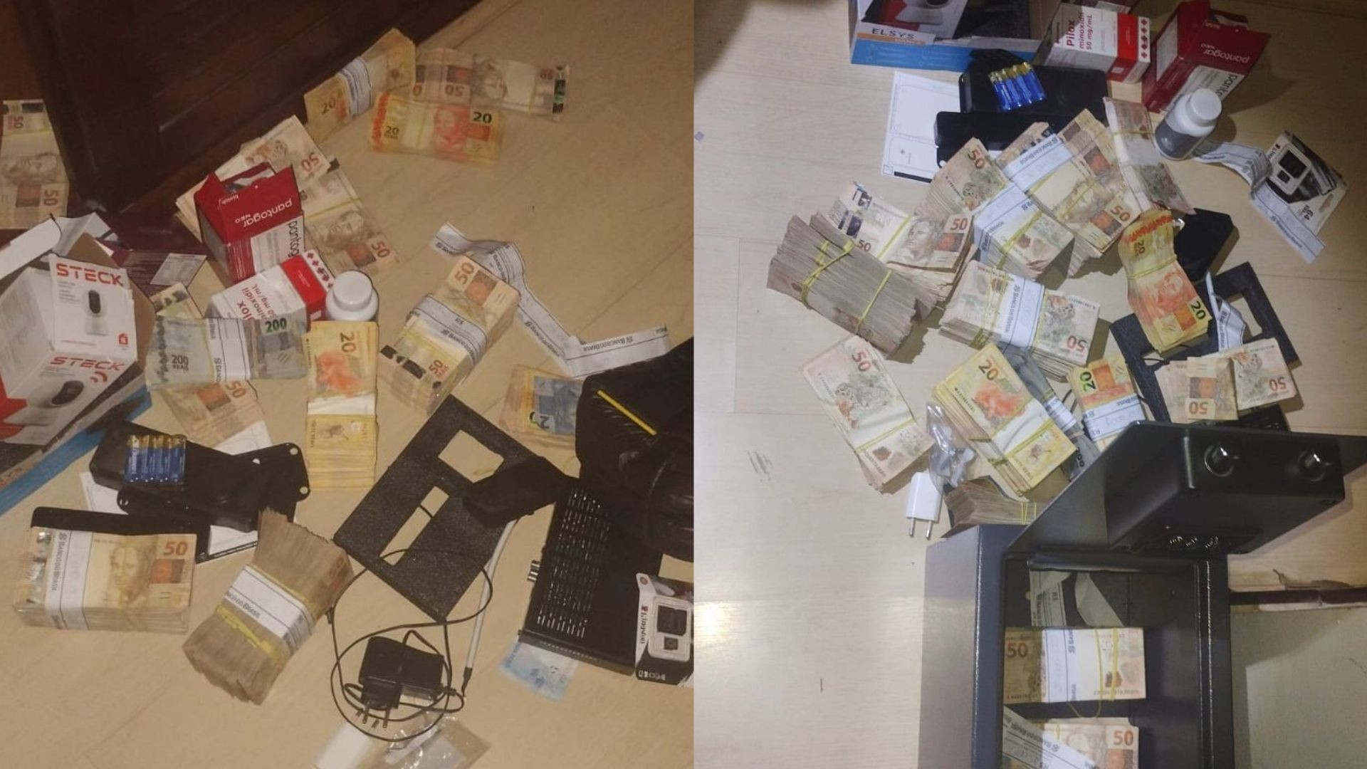 Polícia encontra R$ 224 mil em espécie espalhados em quarto de hotel de Brasília