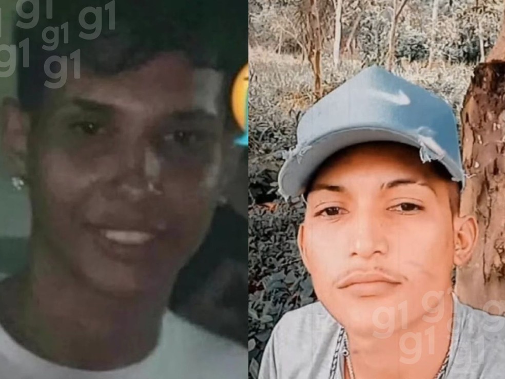 Gustavo Bezerra (es.) e Daniel Dourado (dir.) entregavam tijolos no Conjunto Habitacional Cidade do Povo quando foram mortos — Foto: Reprodução