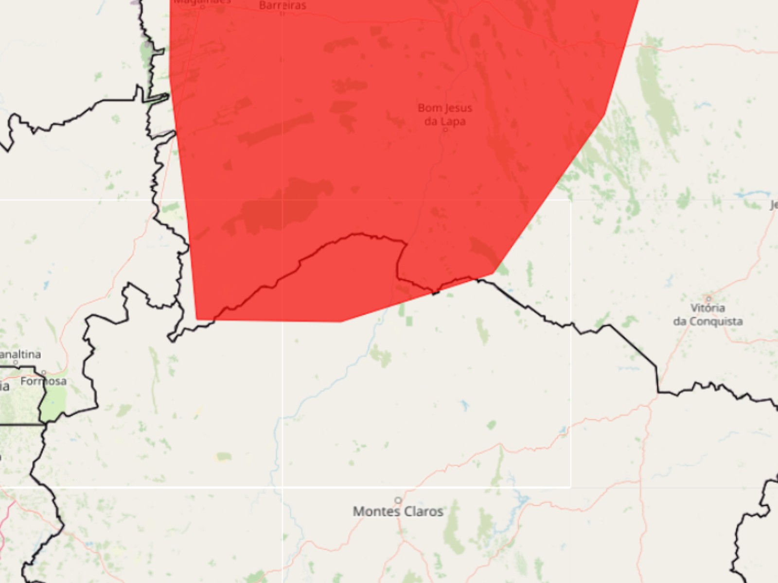 INMET emite alerta vermelho de ‘grande perigo’ para 12 cidades do Norte de MG