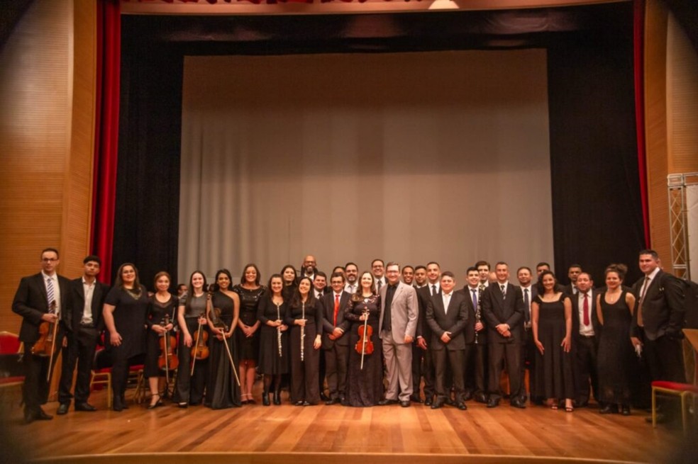 Concerto de Inverno da Orquestra Sinfônica do Conservatório Musical de Poços de Caldas — Foto: Prefeitura de Poços de Caldas
