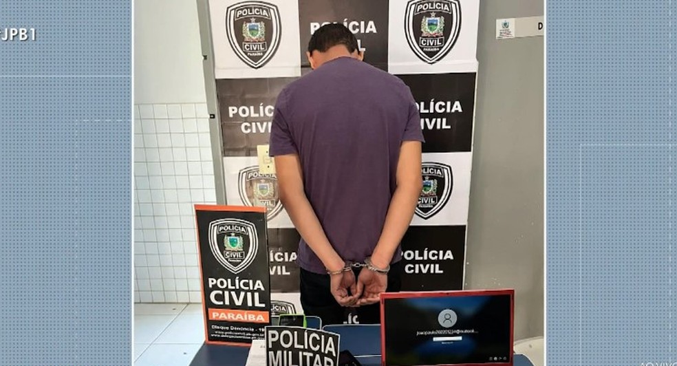Homem é preso suspeito de aplicar golpe em idosos' — Foto: TV Cabo Branco