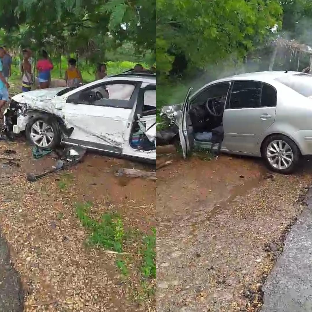 Mulher e idosa ficam gravemente feridas após colisão entre carros na BR-343 no Sul do Piauí