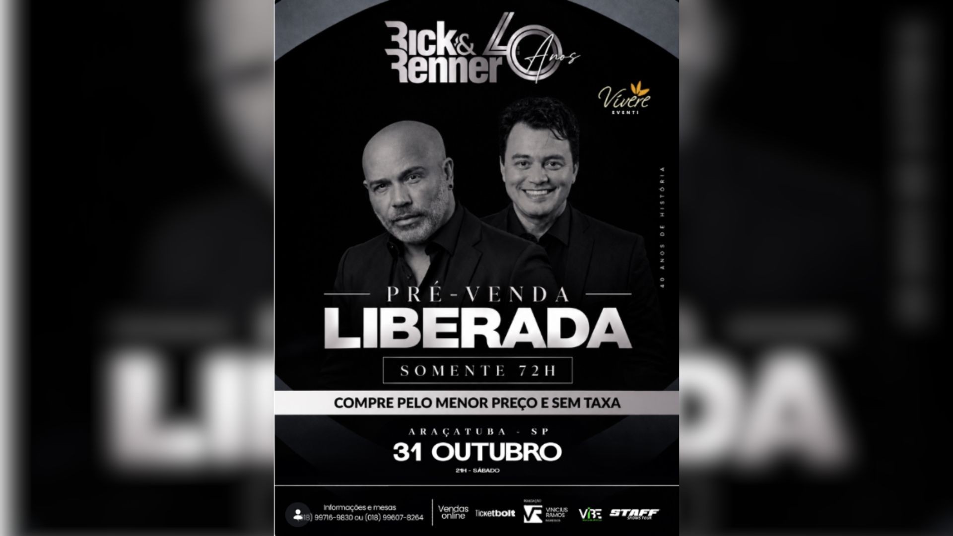 Primeiro show solo de Renner após morte de Rick será no interior de SP; confira detalhes