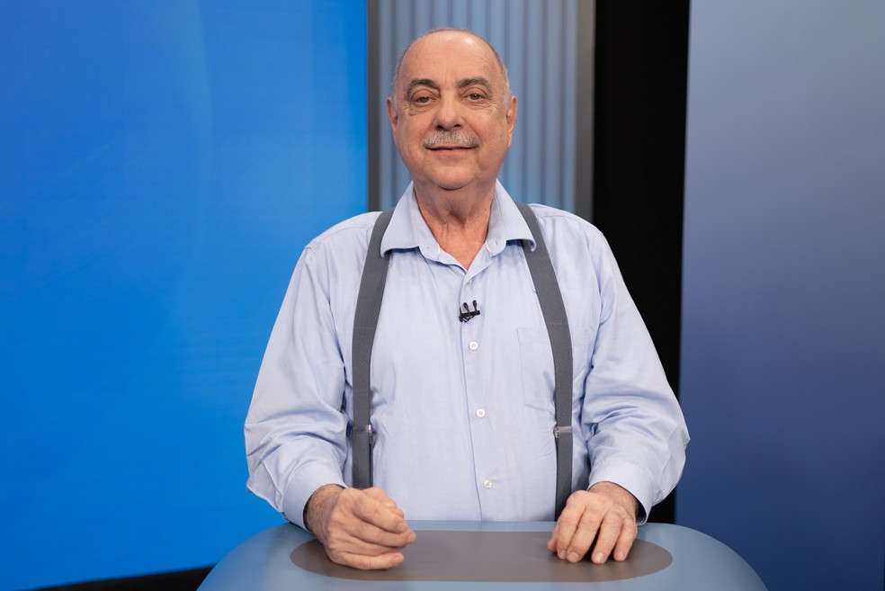 Fuad Noman participa do debate da TV Globo — Foto: Douglas Magno/g1