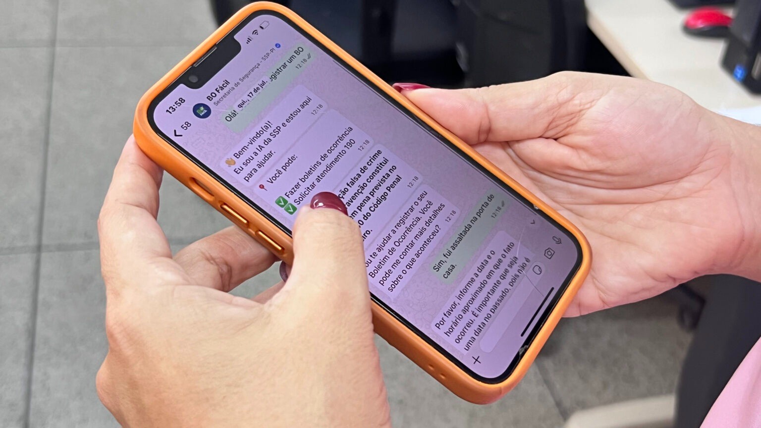 Mais de 50 mil boletins de ocorrência foram registrados pelo WhatsApp no PI em 10 meses; veja como usar serviço