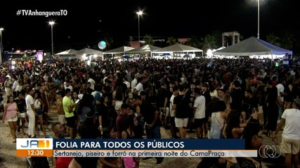 Carnaval na Praça do Girassóis inicia com sertanejo, piseiro e forró