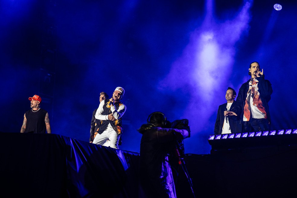 Backstreet Boys se apresentam no The Town 2025 — Foto: Fábio Tito/g1
