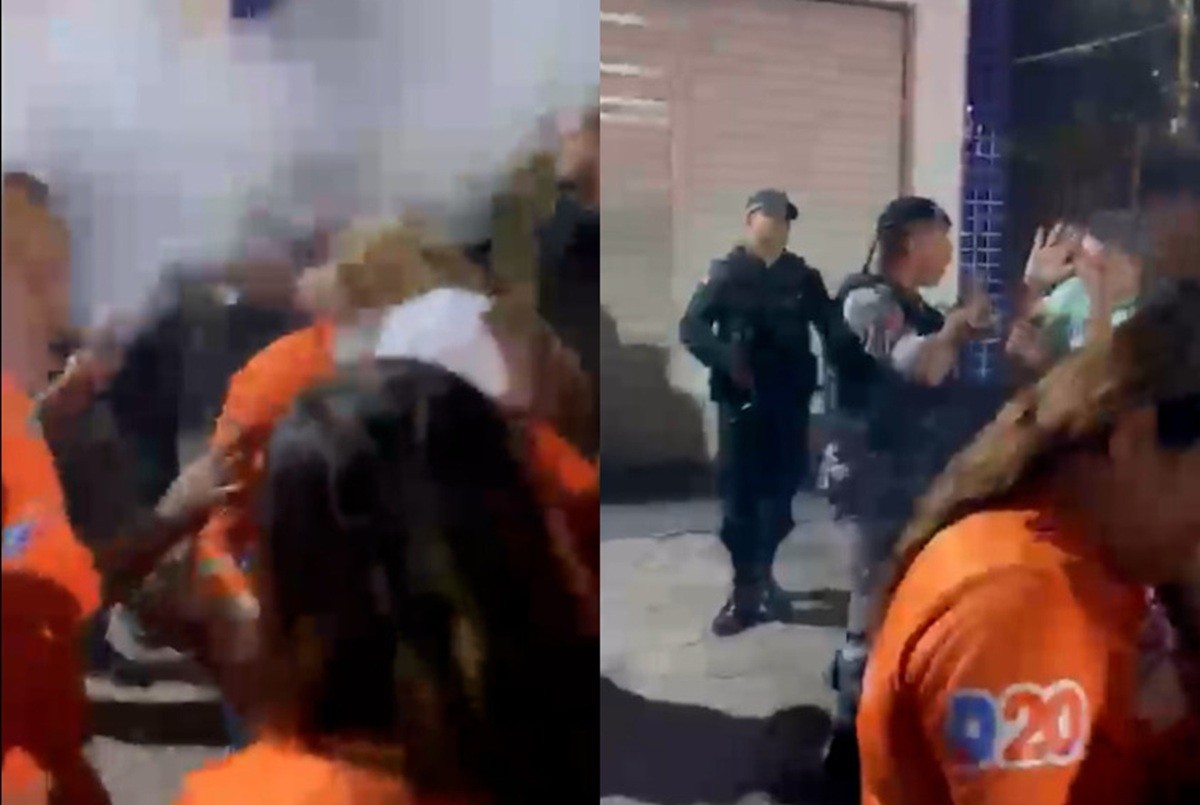 VÍDEO: Confusão entre PM e apoiadores termina com spray de pimenta e xingamentos em delegacia no PA