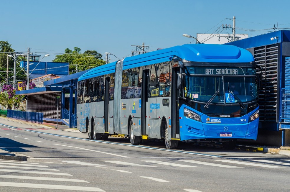 BRT oferece transporte gratuito à população neste domingo em Sorocaba — Foto: Urbes/Divulgação