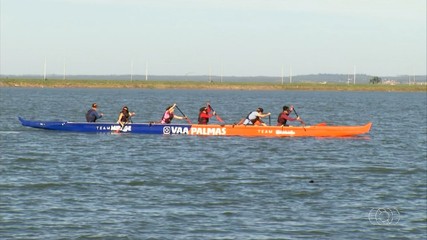 Canoa Havaiana está ganhando cada vez mais adeptos em Palmas