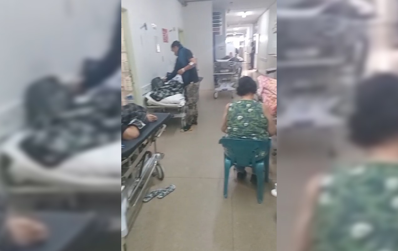 Paciente com fraturas aguarda vaga em hospital há 5 dias em corredor de Pronto Socorro de Bauru