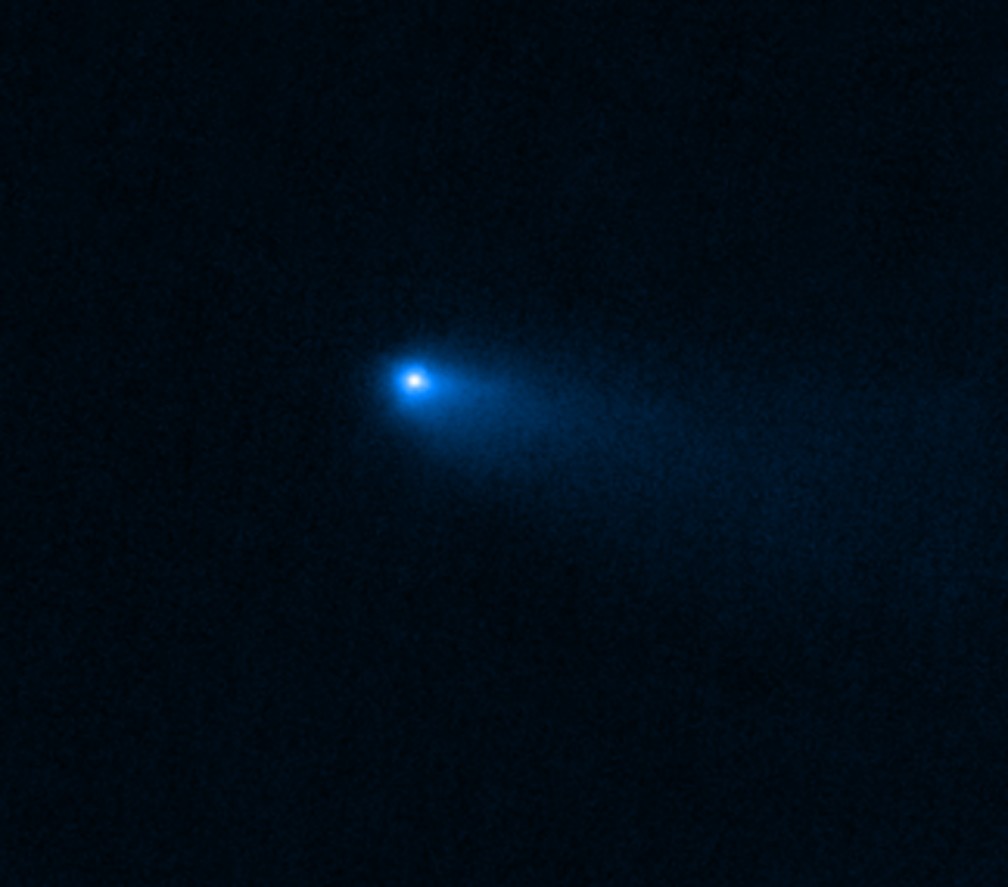 O cometa 238P/Read na foto capturada pelo Webb. — Foto: NASA, ESA, CSA, Mike Kelley (UMD)