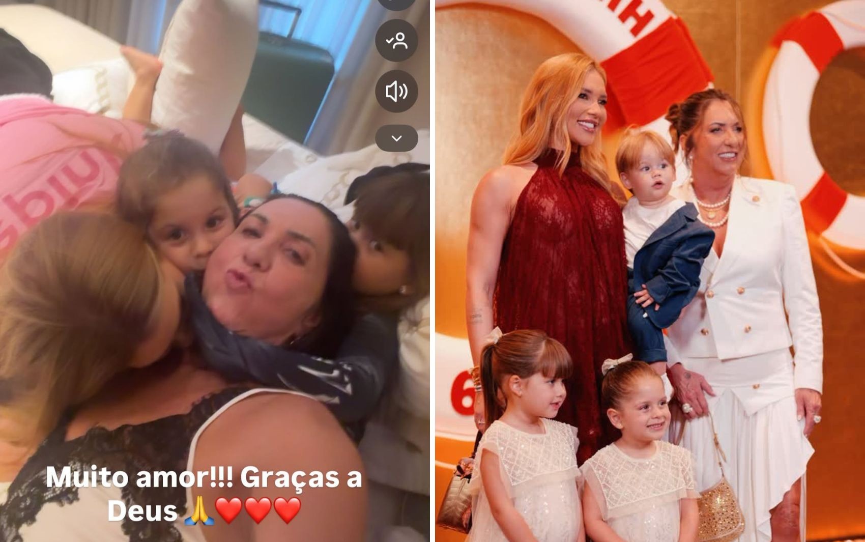 Mãe de Virginia, Margareth Serrão diz que está bem após acidente e mostra carinho da filha e netos; vídeo