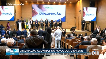 Prefeito, vice e vereadores de Palmas participam da cerimônia de diplomação