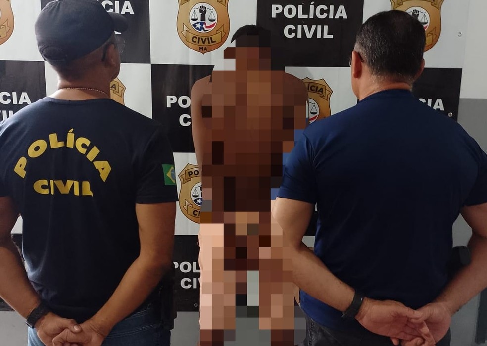 Um homem, de 22 anos, foi preso, na tarde dessa segunda-feira (6), após ameaçar jogar água fervendo na própria irmã, em São José de Ribamar, na Região Metropolitana de São Luís — Foto: Divulgação/Polícia Civil do Maranhão