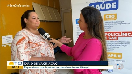 Dia ‘D’ de vacinação contra influenza será realizado em Gurupi; confira os horários