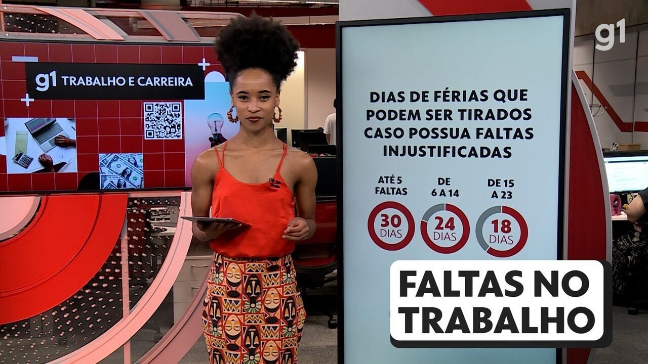 Saiba se faltar no trabalho pode reduzir os dias de férias | Trabalho e ...