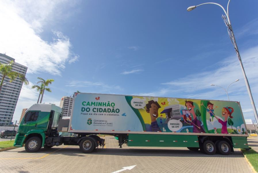 Caminhão do Cidadão realiza emissão de RG e CPF em cinco bairros de Fortaleza; veja lista de endereços