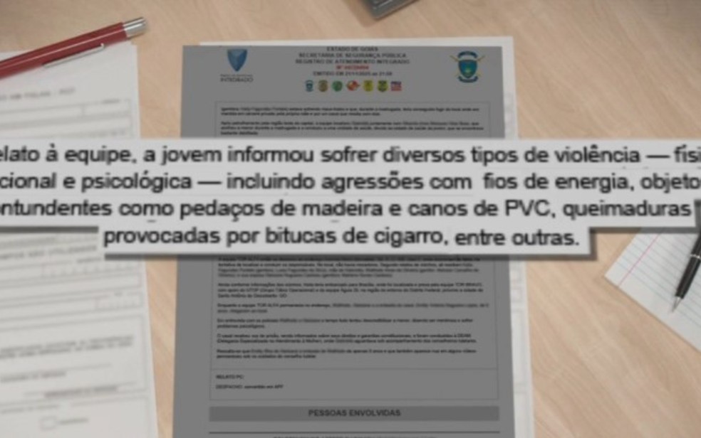 Adolescente sofria violência física e psicológica — Foto: Reprodução/TV Anhanguera