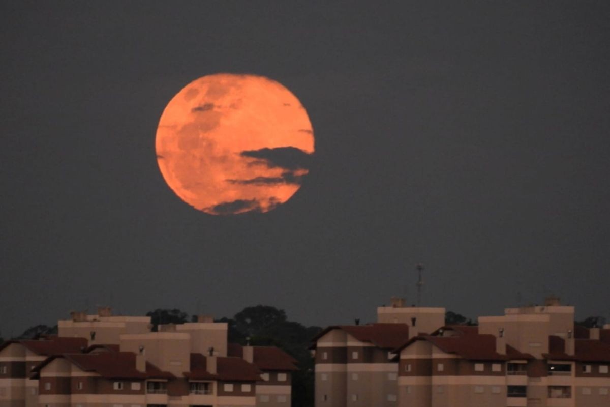 Última superlua do ano encanta fotógrafo em MS: 'emocionante'