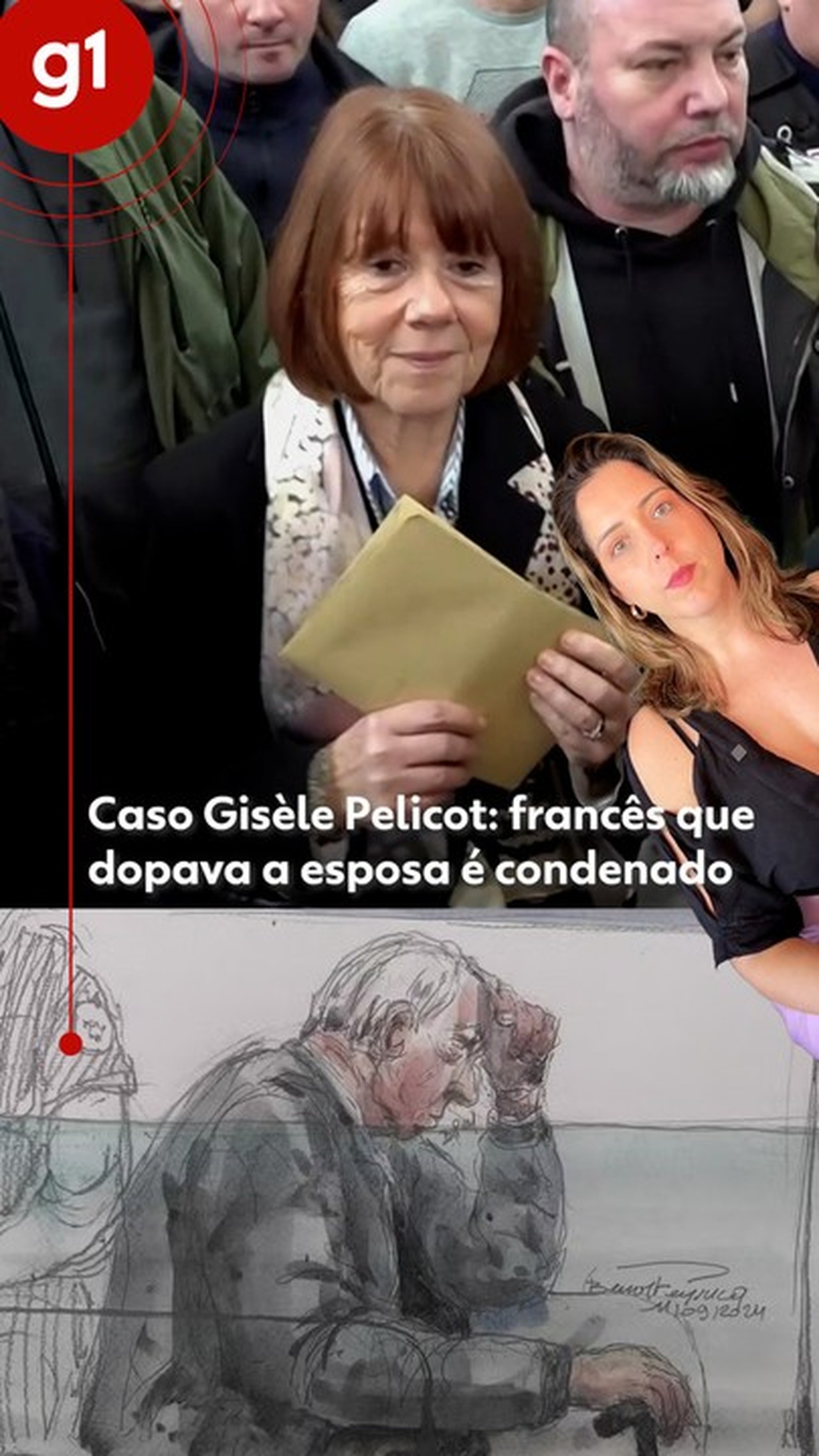 Gisèle Pelicot detalha a reação ao descobrir que havia sido estuprada por vários homens: 'Isso é montagem'