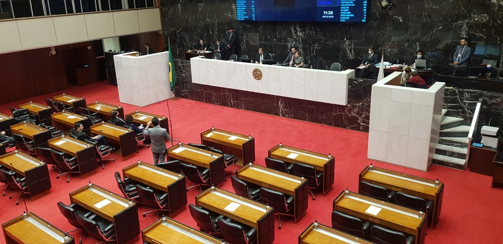 Plenário da Assembleia Legislativa de Minas Gerais — Foto: Patrícia Fiúza/TV Globo