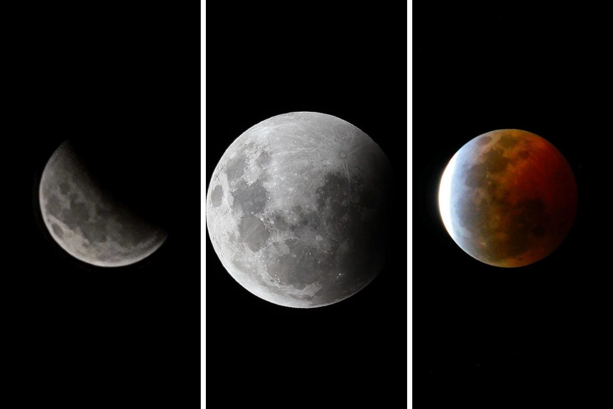 Eclipse lunar é observado em cidades do Vale do Paraíba e região; veja FOTOS