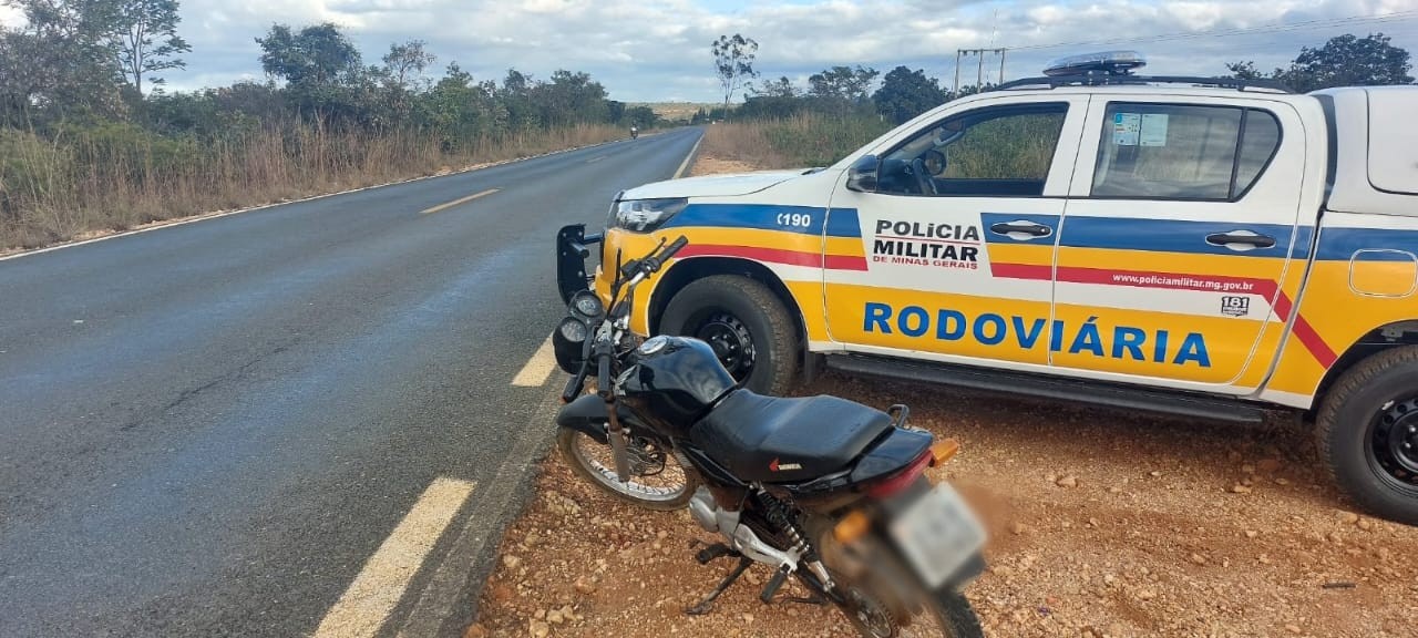 Perseguição Norte de MG termina com prisão de homem com moto furtada há uma semana na BA