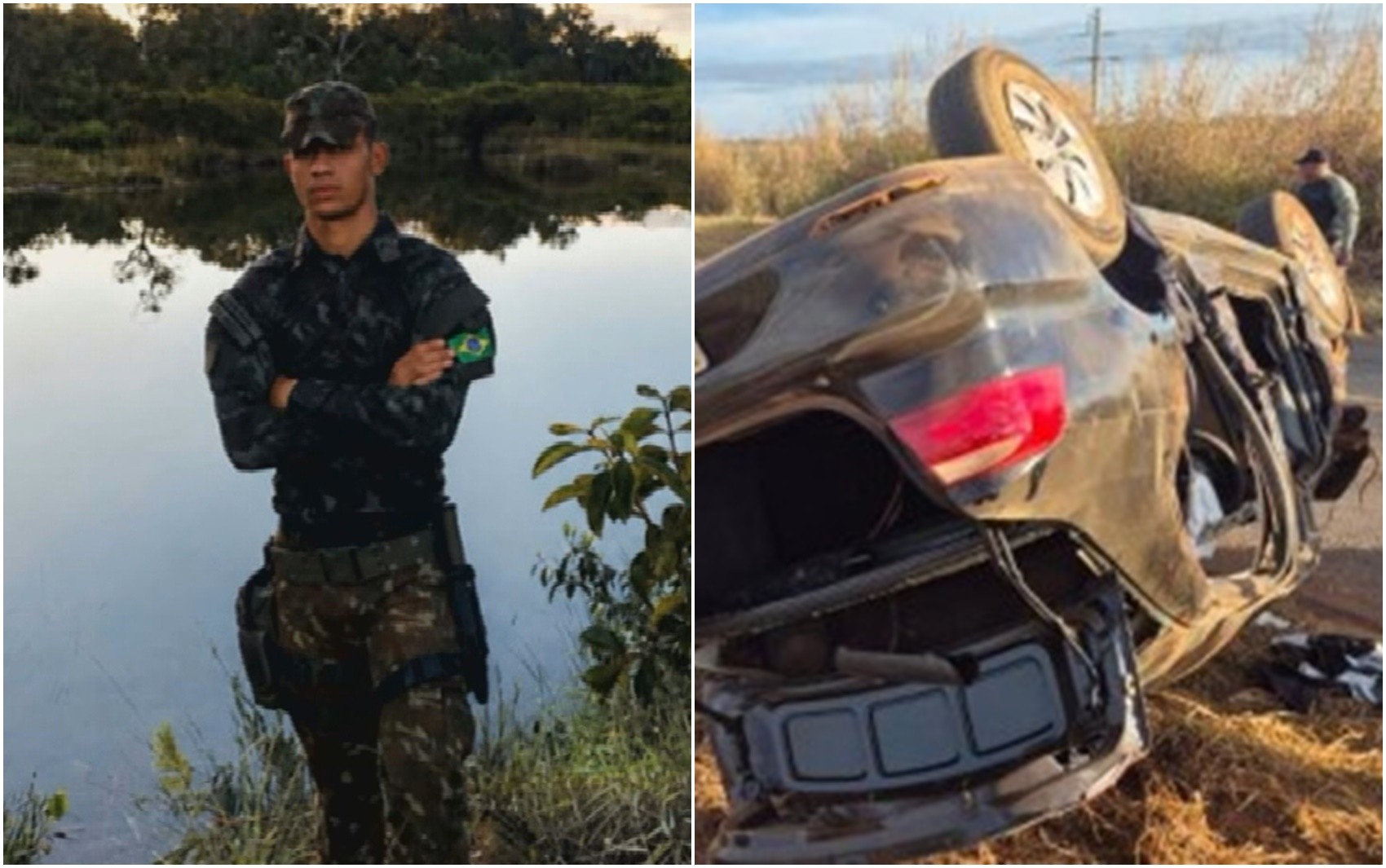 Acidente mata militar do Exército e deixa feridos após carro capotar em Formosa 