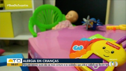 Saiba quais são os cuidados para evitar casos graves de alergia em crianças