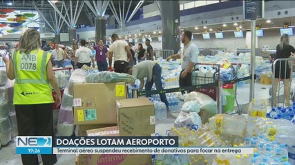 Aeroporto do Recife recebe mais de 50 toneladas de donativos para o RS