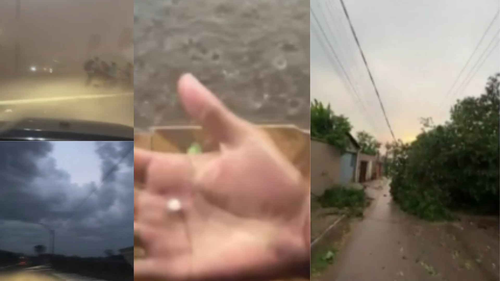 Ventania com chuva de granizo causa destruição e falta de energia em cidades do interior do Pará; VÍDEO