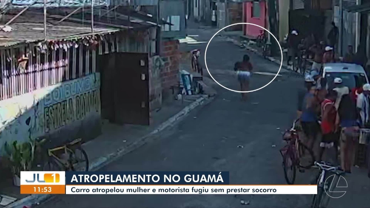 Câmera flagra atropelamento de mulher e fuga de motorista em