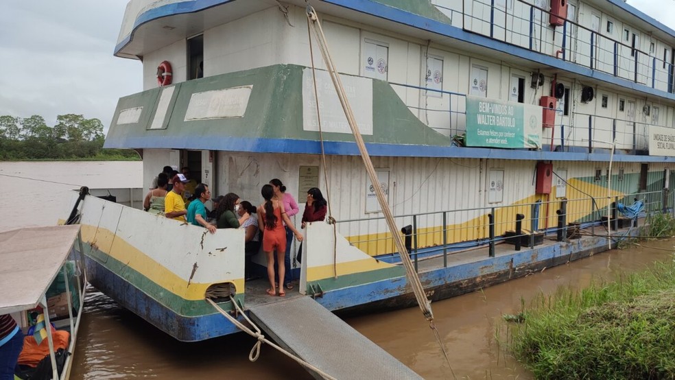 Embarcação hospitalar em RO. — Foto: Governo de Rondônia/Divulgação