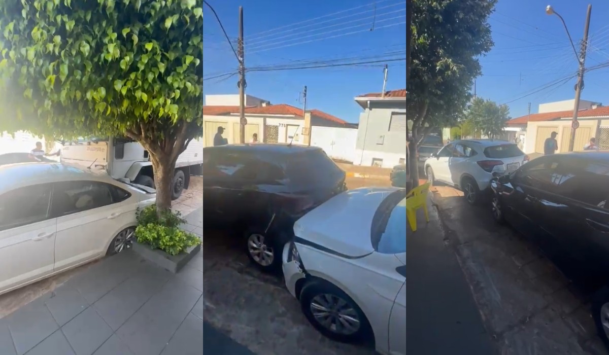 Motorista é atropelado pelo próprio caminhão no Centro de Itaí 