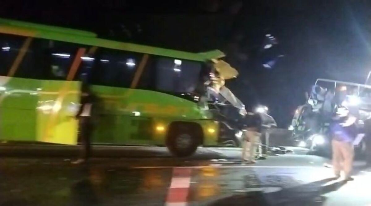 Acidente envolvendo ônibus deixa dois feridos na Via Dutra, em Itatiaia