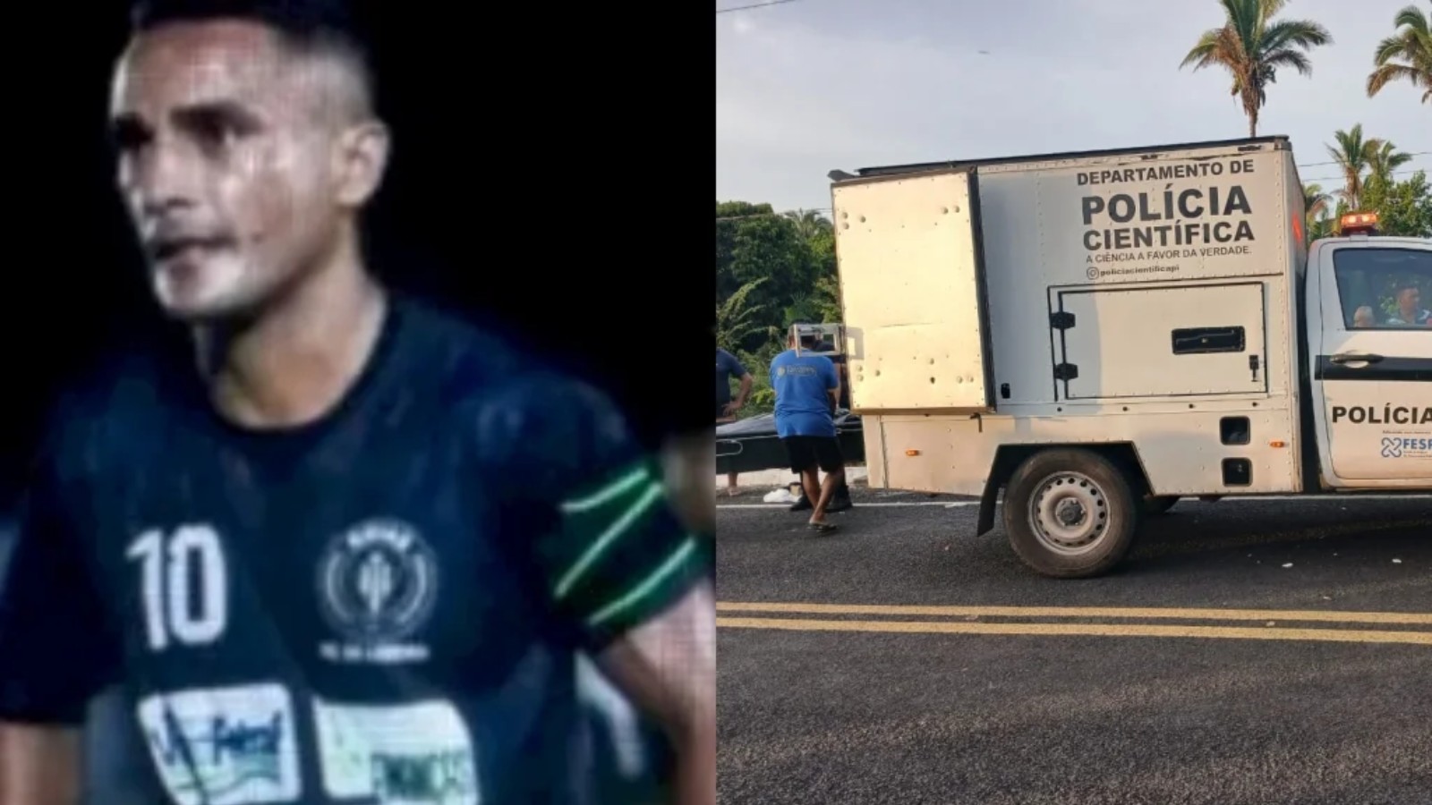 Jogador de futebol morre após colidir moto com égua solta em rodovia no Piauí