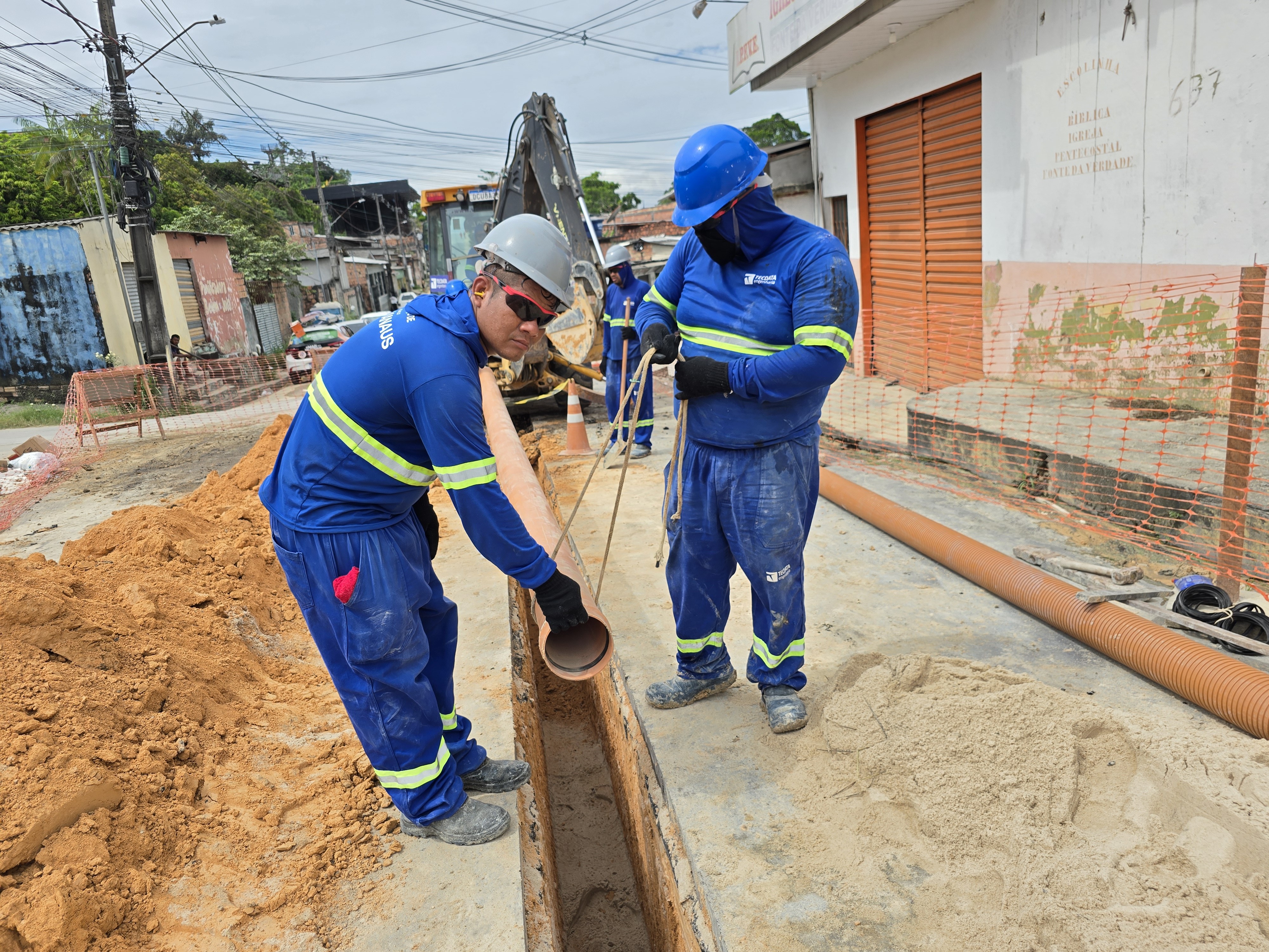 Trata Bem Manaus: Concessionária atualiza cronograma semanal de obras de esgoto na cidade