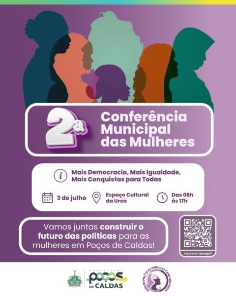 Poços de Caldas sedia 2ª Conferência de Políticas para Mulheres em 3 de julho