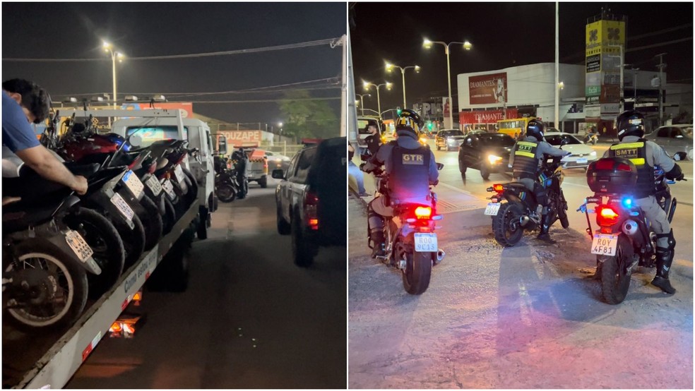 Operação 'rolezinho' em São Luís apreendeu 64 motos — Foto: Divulgação/Ministério Público