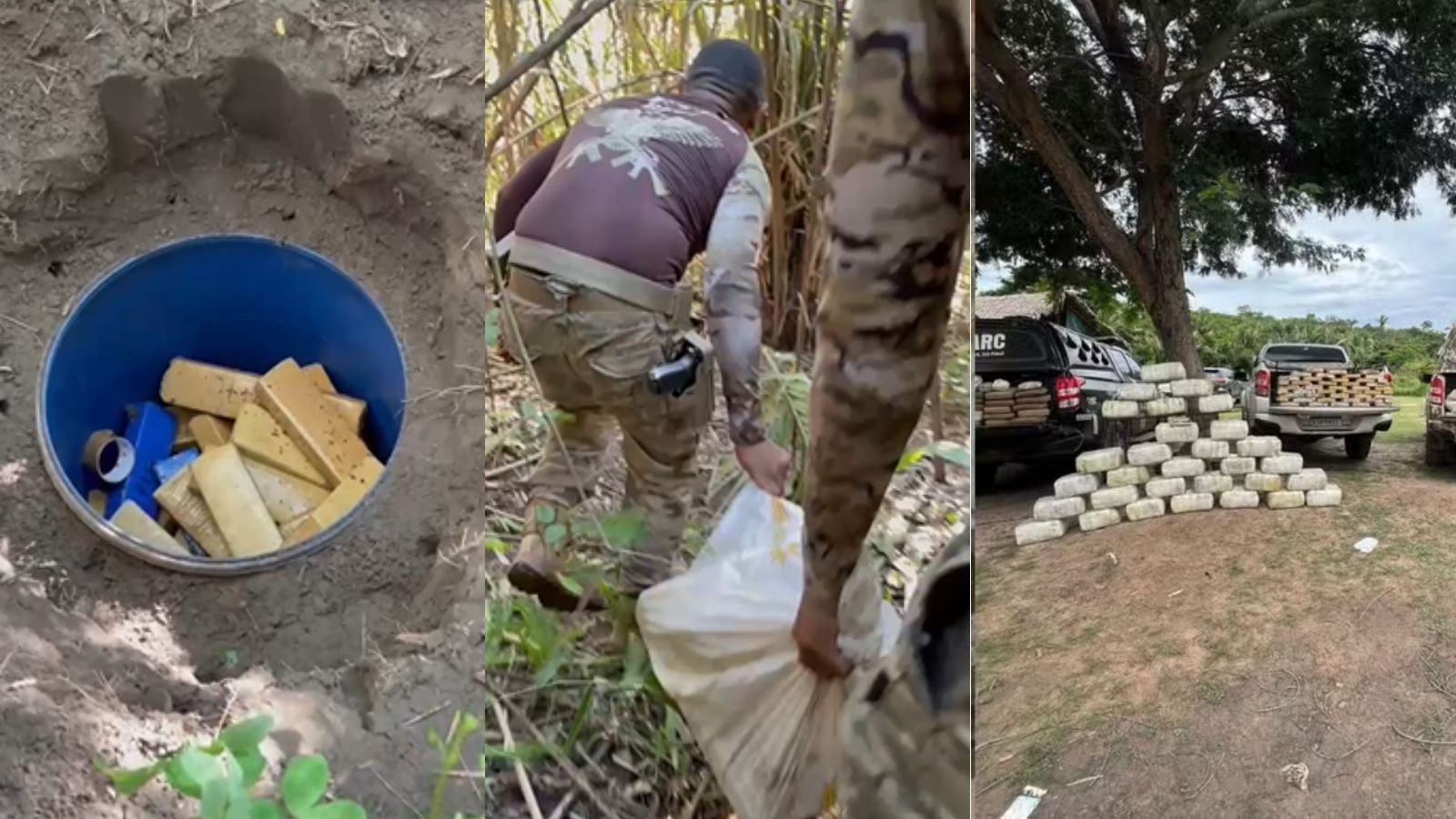 Novo tonel com maconha é encontrado em sítio no MA; apreensões passam de 700 kg