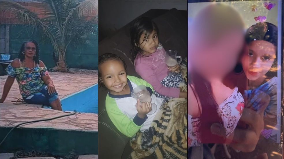 Vítimas de incêndio no DF — Foto: Reprodução