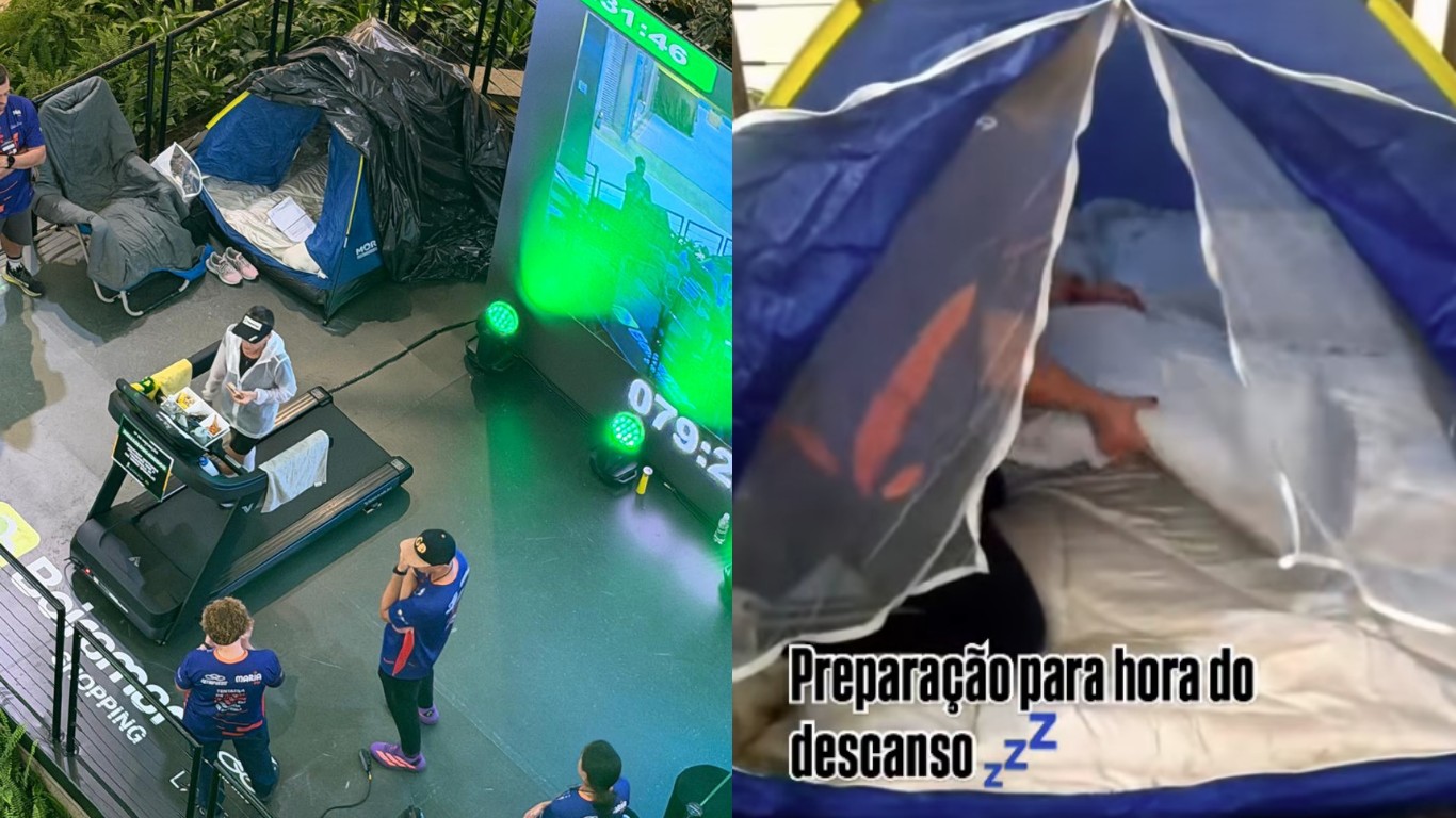 Quase 900 km em 7 dias: brasileira de 55 anos bate recorde mundial de corrida em esteira 