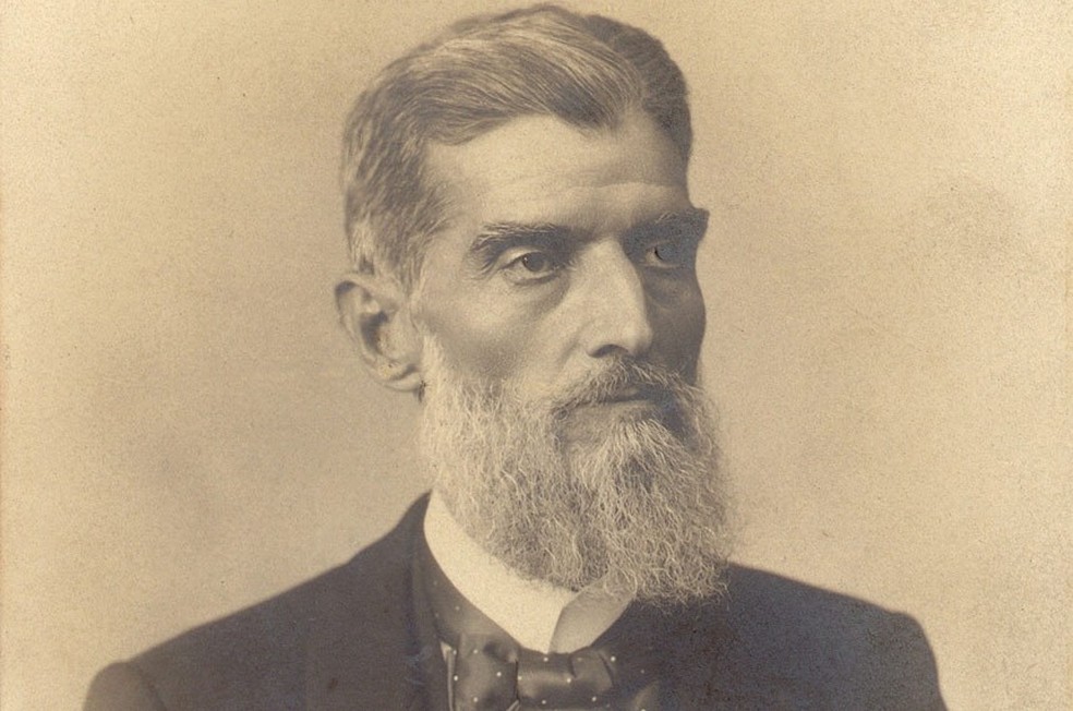 Último retrato de Prudente de Moraes, feito em São Paulo em 1901. — Foto: F. Voltsack /Coleção M. H. P./Agência Senado